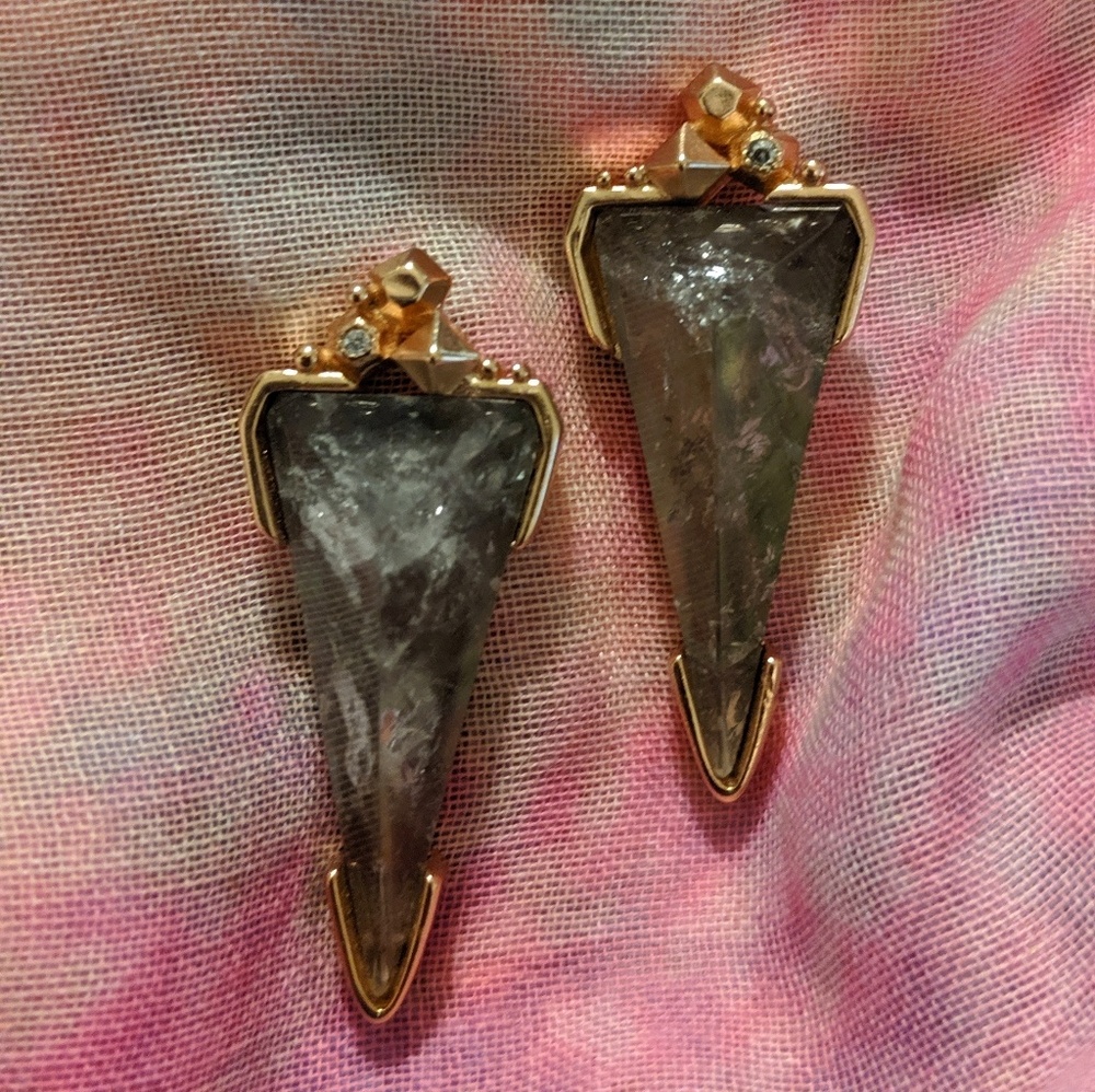 Kendra Scott Libby Earrings Gray Illusion